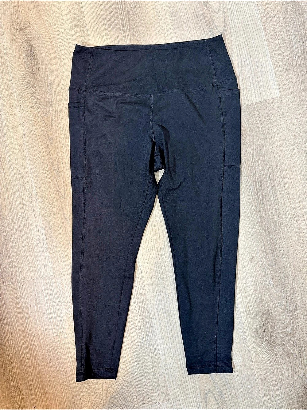 Danskin High Waisted Leggings with Pockets Black Leggings Size XL (XG)